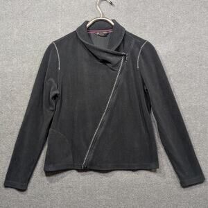 Royal Robbins Jacket Womens Large Fleece Full Zip Asymmetric Outdoor Sporty